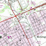 United States Geological Survey Mcgregor, TX (1965, 24000-Scale) digital map