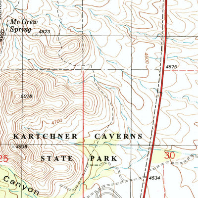 United States Geological Survey Mcgrew Spring, AZ (1996, 24000-Scale) digital map