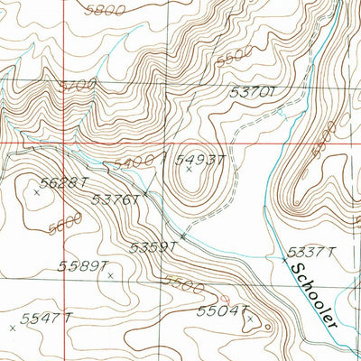 United States Geological Survey Mchan Reservoir, ID (1986, 24000-Scale) digital map