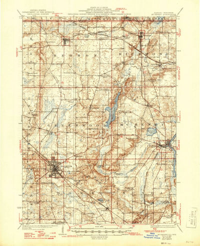 United States Geological Survey Mchenry, IL-WI (1926, 62500-Scale) digital map