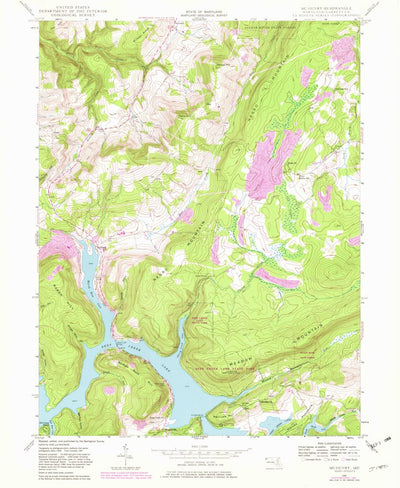 United States Geological Survey Mchenry, MD (1947, 24000-Scale) digital map