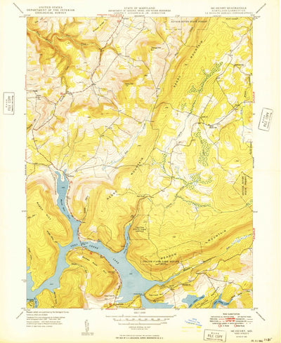 United States Geological Survey Mchenry, MD (1949, 24000-Scale) digital map