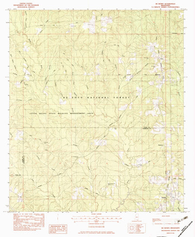 United States Geological Survey Mchenry, MS (1982, 24000-Scale) digital map