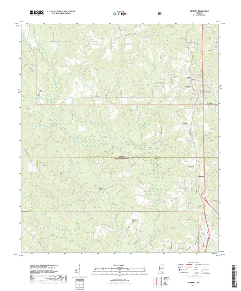 McHenry, MS (2021, 24000-Scale) Map by United States Geological Survey ...