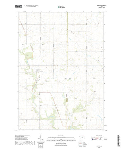 United States Geological Survey McIntire, IA (2022, 24000-Scale) digital map