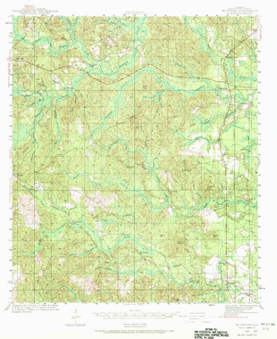 United States Geological Survey Mcintosh, AL (1943, 62500-Scale) digital map
