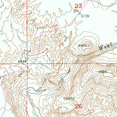 United States Geological Survey Mcintosh Meadows, WY (1952, 24000-Scale) digital map