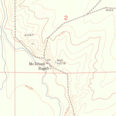 United States Geological Survey Mcintosh Ranch, CO (1955, 24000-Scale) digital map