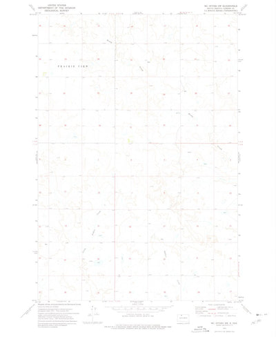 United States Geological Survey Mcintosh SW, SD (1972, 24000-Scale) digital map