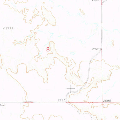 United States Geological Survey Mcintosh SW, SD (1972, 24000-Scale) digital map