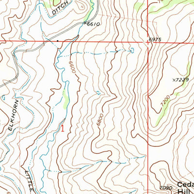 United States Geological Survey Mcinturf Mesa, CO (1971, 24000-Scale) digital map