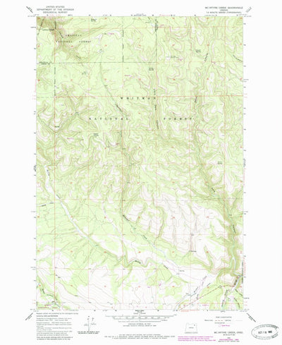 United States Geological Survey Mcintyre Creek, OR (1964, 24000-Scale) digital map