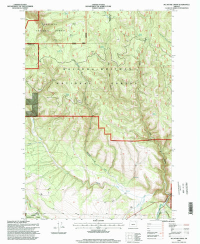 United States Geological Survey Mcintyre Creek, OR (1995, 24000-Scale) digital map