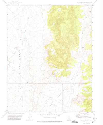 United States Geological Survey Mcintyre Summit, NV (1971, 24000-Scale) digital map