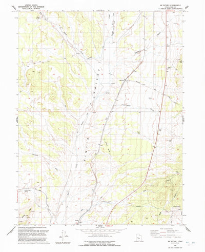 United States Geological Survey Mcintyre, UT (1992, 24000-Scale) digital map