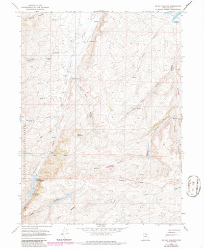 United States Geological Survey Mckay Hollow, UT (1968, 24000-Scale) digital map