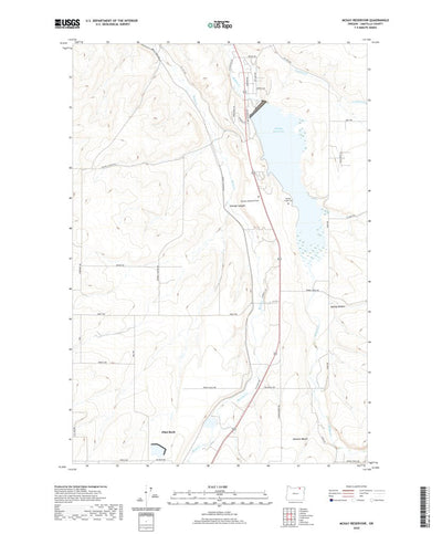 United States Geological Survey McKay Reservoir, OR (2020, 24000-Scale) digital map