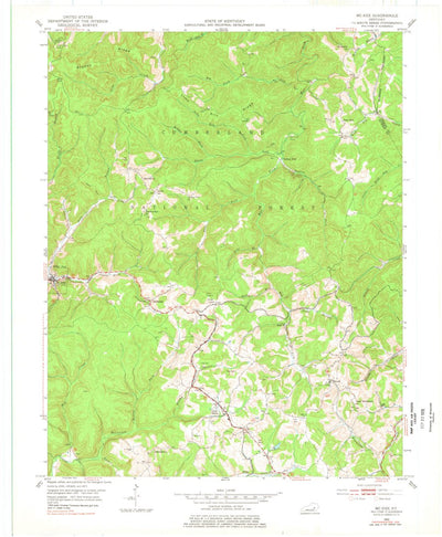 United States Geological Survey Mckee, KY (1953, 24000-Scale) digital map