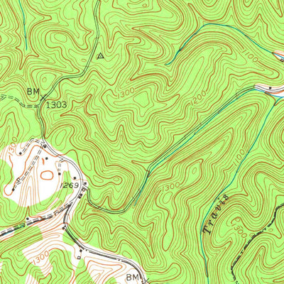 United States Geological Survey Mckee, KY (1953, 24000-Scale) digital map