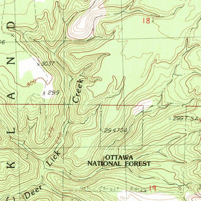 United States Geological Survey Mckeever, MI (1982, 25000-Scale) digital map