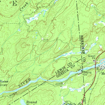 United States Geological Survey Mckeever, NY (1958, 62500-Scale) digital map