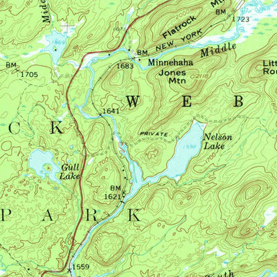 United States Geological Survey Mckeever, NY (1958, 62500-Scale) digital map