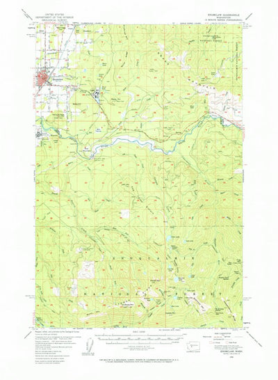 United States Geological Survey Mckeever, WA (1956, 62500-Scale) digital map