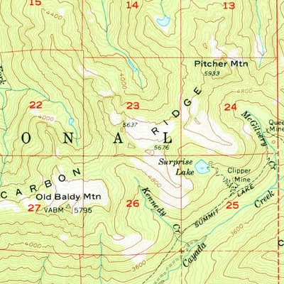 United States Geological Survey Mckeever, WA (1956, 62500-Scale) digital map