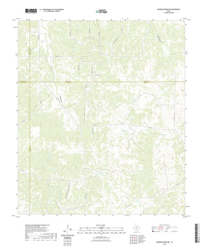 United States Geological Survey McKegan Draw NE, TX (2022, 24000-Scale) digital map