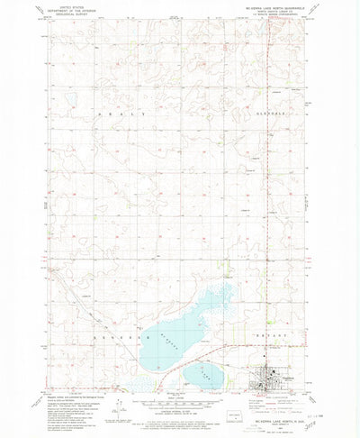 United States Geological Survey Mckenna Lake North, ND (1980, 24000-Scale) digital map