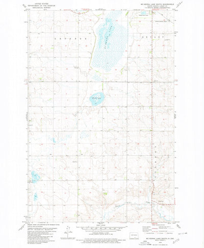 United States Geological Survey Mckenna Lake South, ND (1979, 24000-Scale) digital map