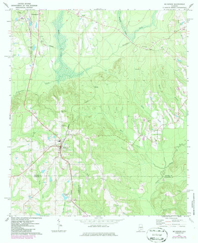 United States Geological Survey Mckenzie, AL (1971, 24000-Scale) digital map
