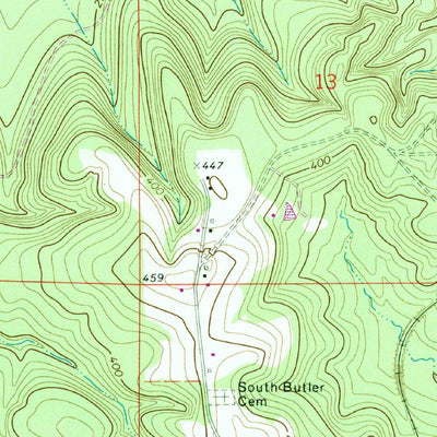United States Geological Survey Mckenzie, AL (1971, 24000-Scale) digital map