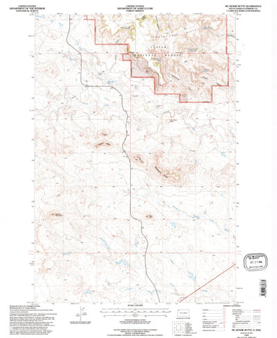 United States Geological Survey Mckenzie Butte, SD (1993, 24000-Scale) digital map