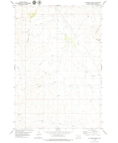 United States Geological Survey Mckenzie Creek, MT (1979, 24000-Scale) digital map
