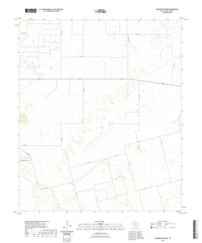 United States Geological Survey McKenzie Lake NW, TX (2022, 24000-Scale) digital map