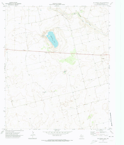 United States Geological Survey Mckenzie Lake, TX (1970, 24000-Scale) digital map