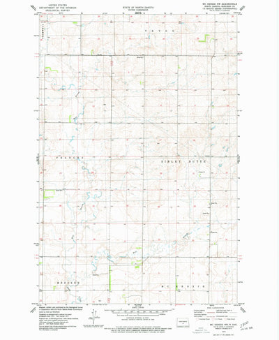 United States Geological Survey Mckenzie NW, ND (1975, 24000-Scale) digital map