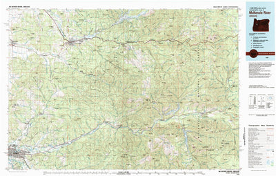 United States Geological Survey Mckenzie River, OR (1983, 100000-Scale) digital map