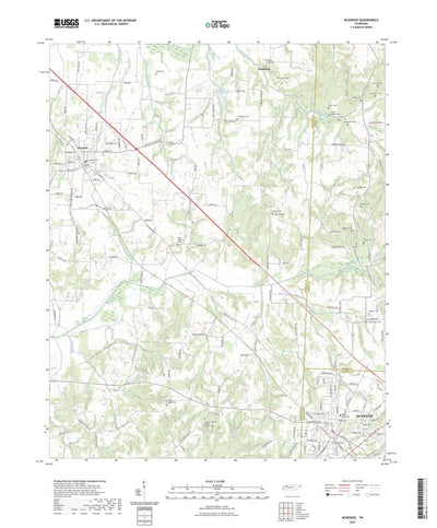 United States Geological Survey McKenzie, TN (2022, 24000-Scale) digital map