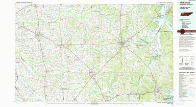 United States Geological Survey Mckenzie, TN-KY (1986, 100000-Scale) digital map