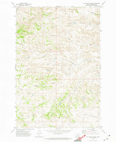United States Geological Survey Mckerlich Creek, MT (1971, 24000-Scale) digital map