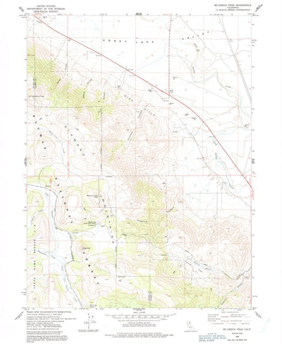 United States Geological Survey Mckesick Peak, CA (1978, 24000-Scale) digital map