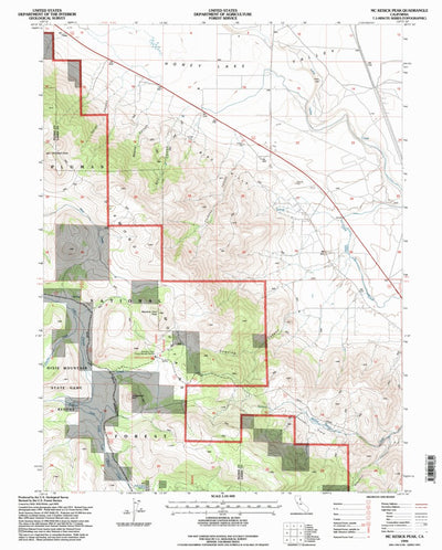 United States Geological Survey Mckesick Peak, CA (1994, 24000-Scale) digital map