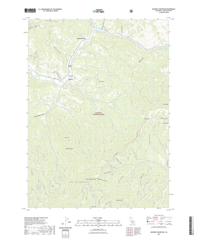 United States Geological Survey McKinley Mountain, CA (2021, 24000-Scale) digital map