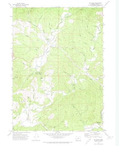 United States Geological Survey Mckinley, OR (1971, 24000-Scale) digital map