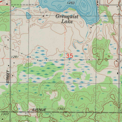 United States Geological Survey Mckinley, WI (1982, 24000-Scale) digital map