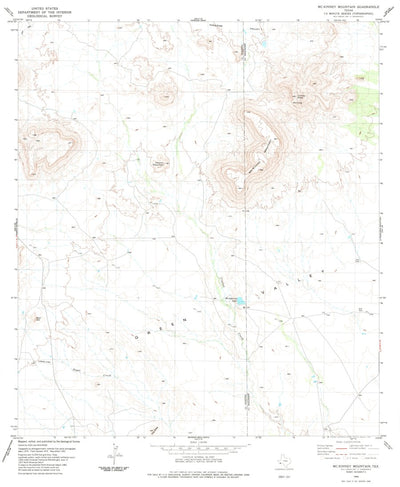 United States Geological Survey Mckinney Mountain, TX (1983, 24000-Scale) digital map
