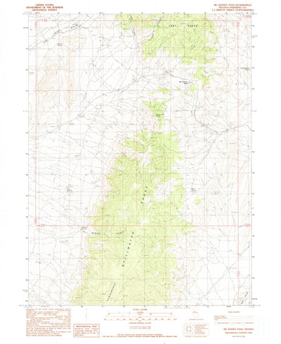 United States Geological Survey Mckinney Pass, NV (1990, 24000-Scale) digital map