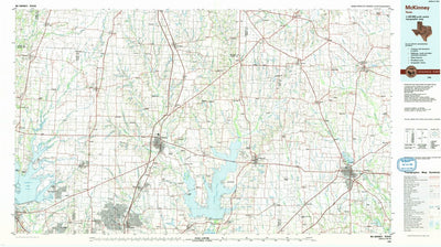 United States Geological Survey Mckinney, TX (1985, 100000-Scale) digital map